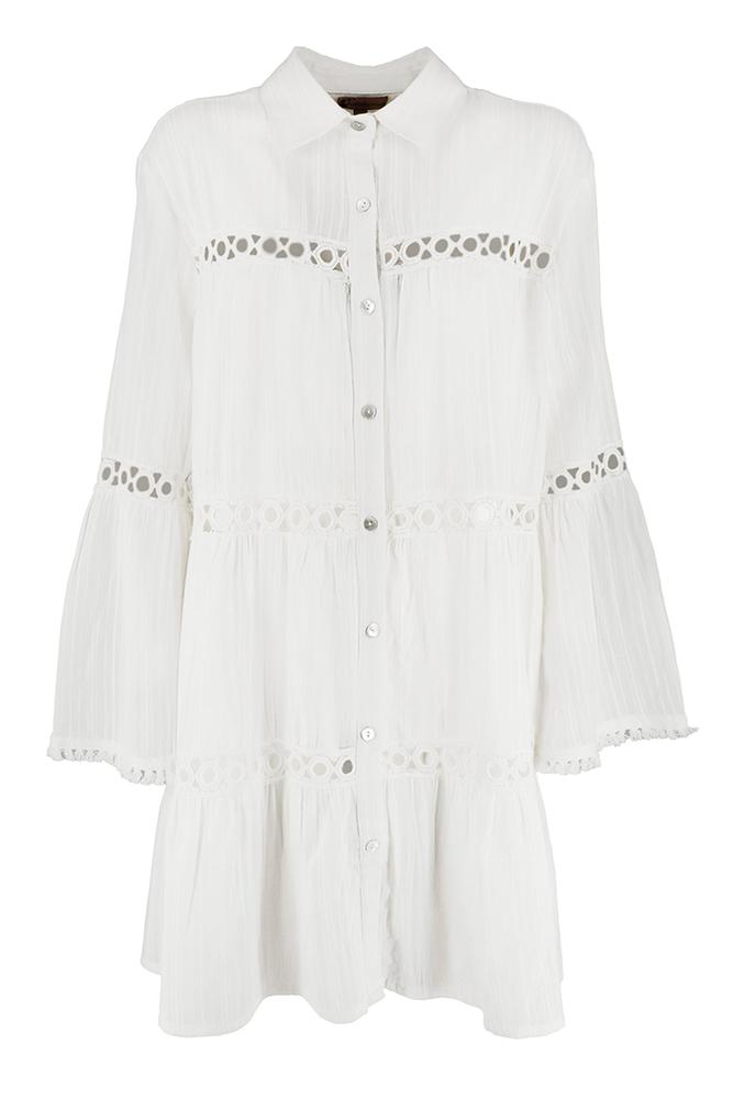 KAFTANO CAMICIA LOLA BIANCO KARAKORUM